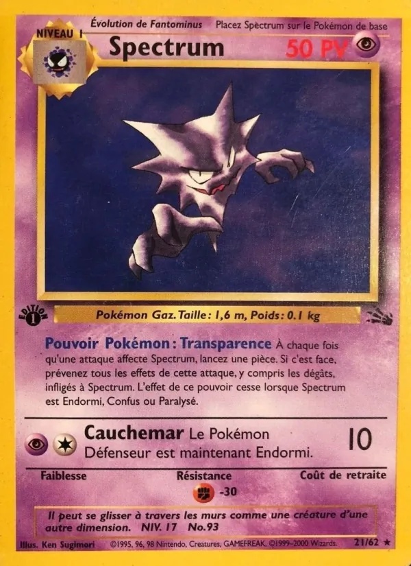 Spectrum 21/62 - Fossile - Galaxie - Pokémon JCC