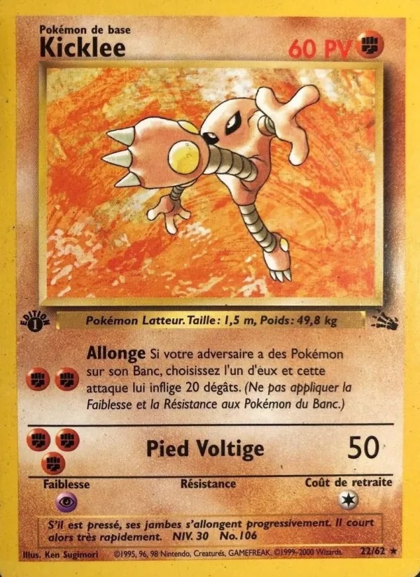 Kicklee 22/62 - Fossile - Pokémon JCC