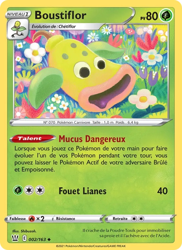 Boustiflor 2/163 - Styles de combat - Pokémon JCC