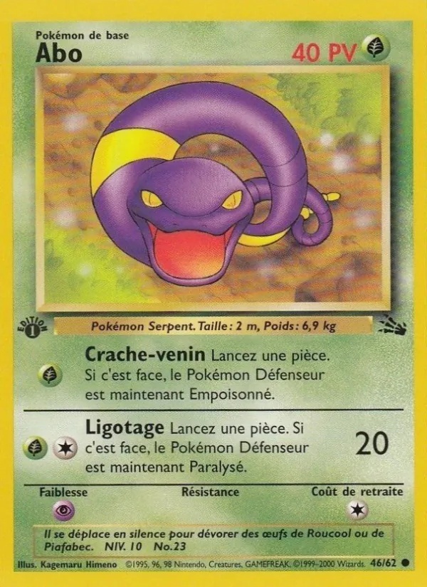 Abo 46/62 - Fossile - Pokémon JCC