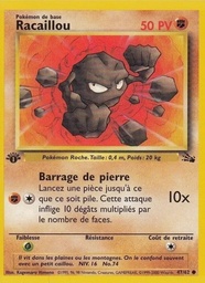 Racaillou 47/62 - Fossile - Galaxie - Pokémon JCC
