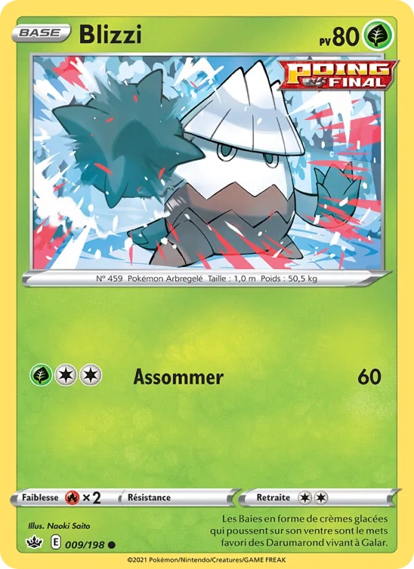 Blizzi 9/198 - Règne de Glace - Pokémon JCC