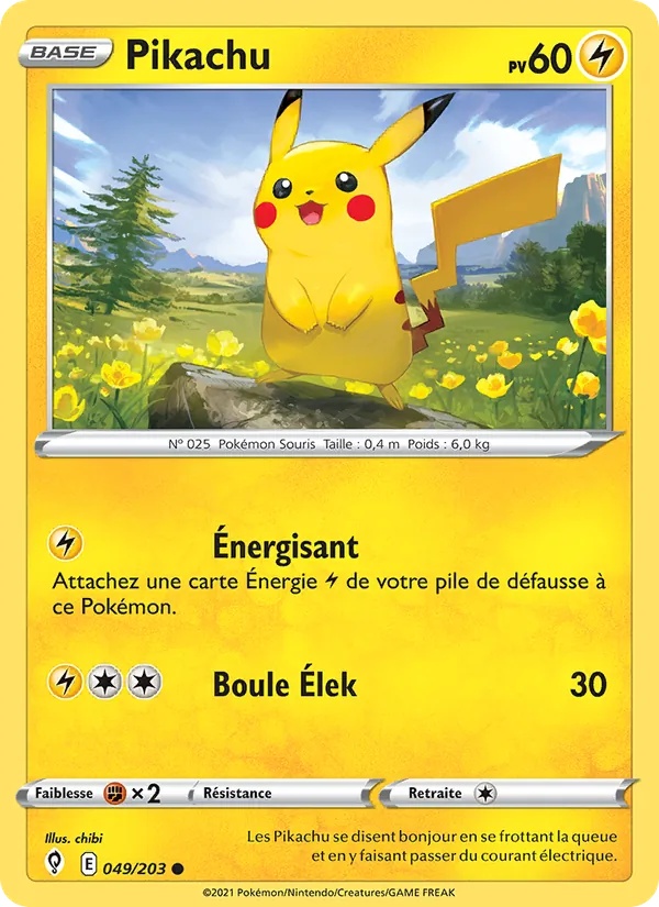 Pikachu 49/203 - Évolution Céleste - Pokémon JCC
