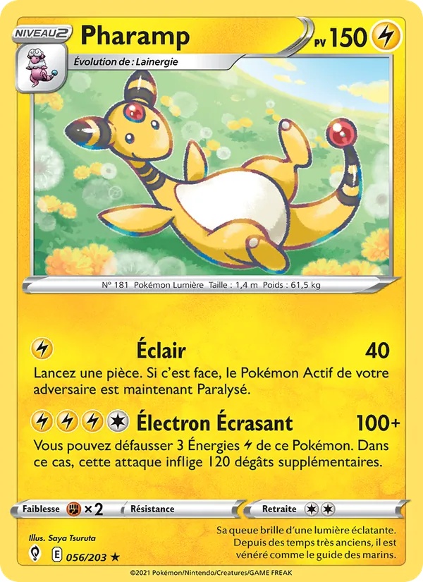 Pharamp 56/203 - Évolution Céleste - Pokémon JCC