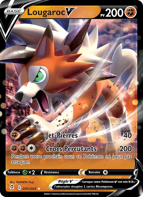 Lougaroc V 091/203 - Évolution Céleste - Pokémon JCC