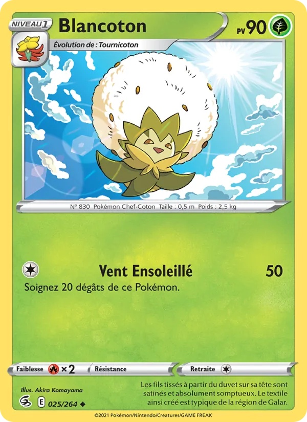 Blancoton 25/264 - Poing de Fusion - Pokémon JCC