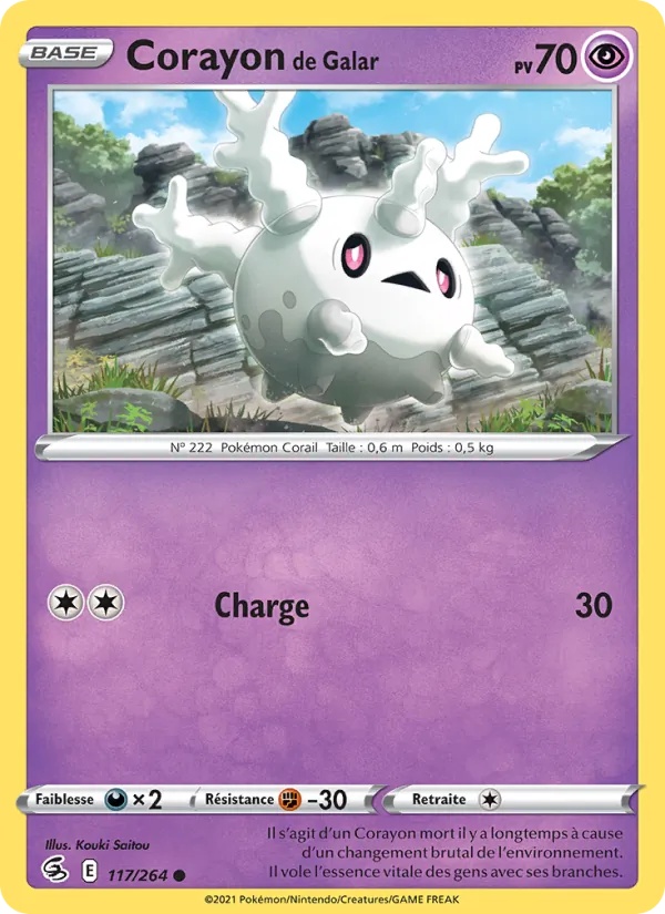 Corayon de Galar 117/264 - Poing de Fusion - Pokémon JCC