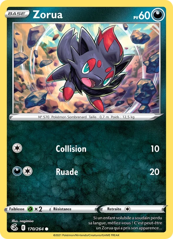 Zorua 170/264 - Poing de Fusion - Pokémon JCC