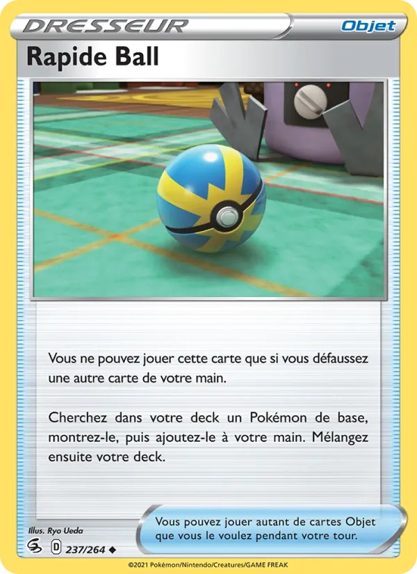 Rapide Ball 237/264 - Poing de Fusion - Pokémon JCC