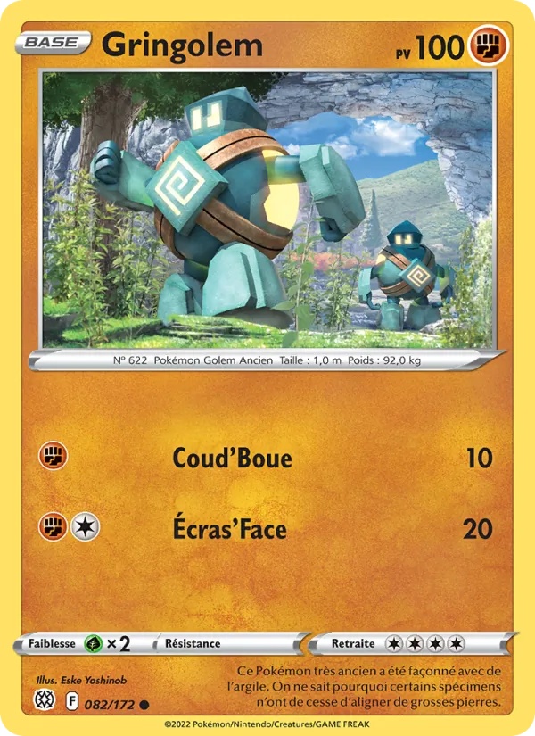 Gringolem 082/172 - Stars Étincelantes - Pokémon JCC