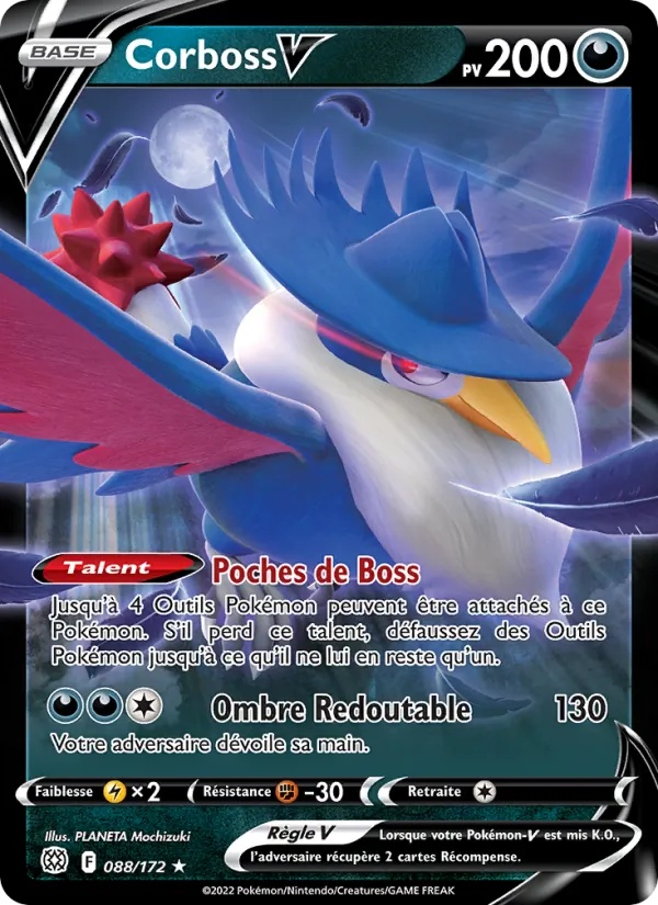 Corboss V 088/172 - Stars Étincelantes - Pokémon JCC