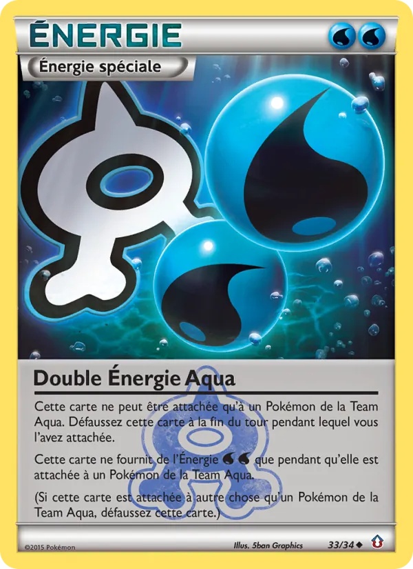 Double Énergie Aqua 33/34 - Double Danger - Pokémon JCC
