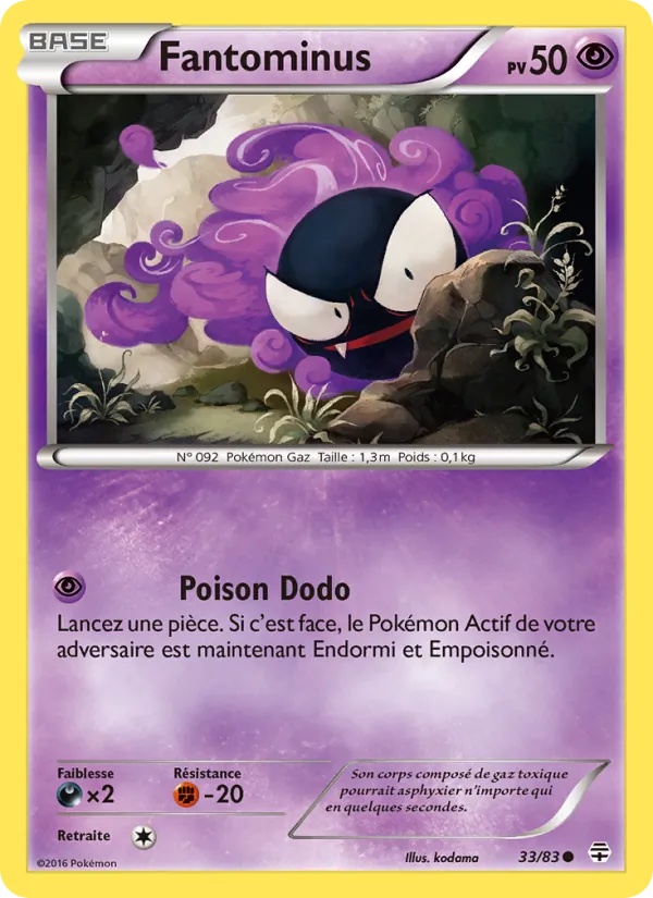 Fantominus 33/83 - Générations - Pokémon JCC