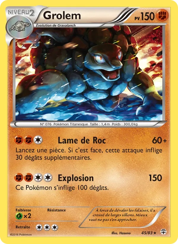Grolem 45/83 - Générations - Pokémon JCC