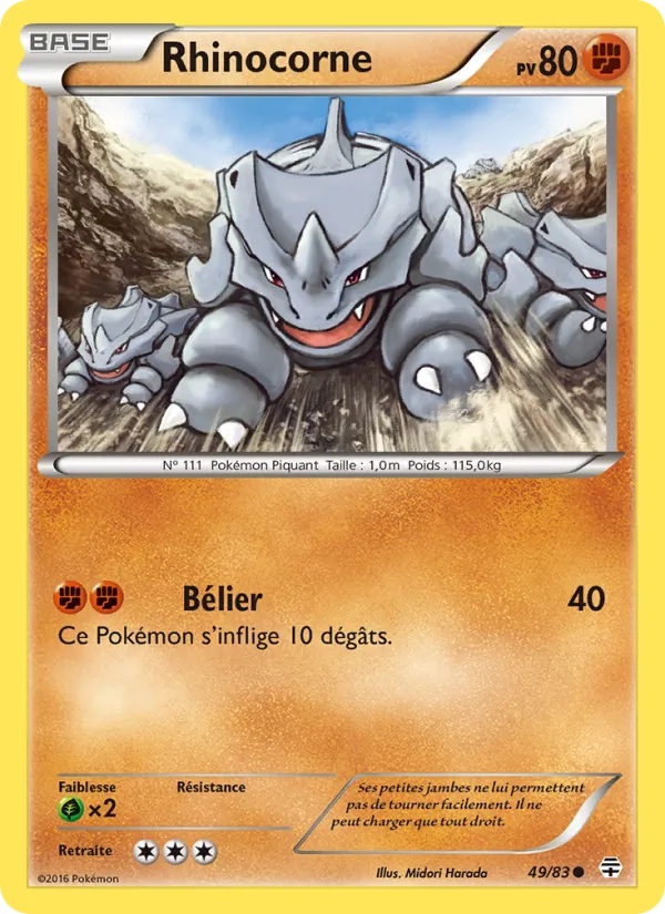Rhinocorne 49/83 - Générations - Pokémon JCC