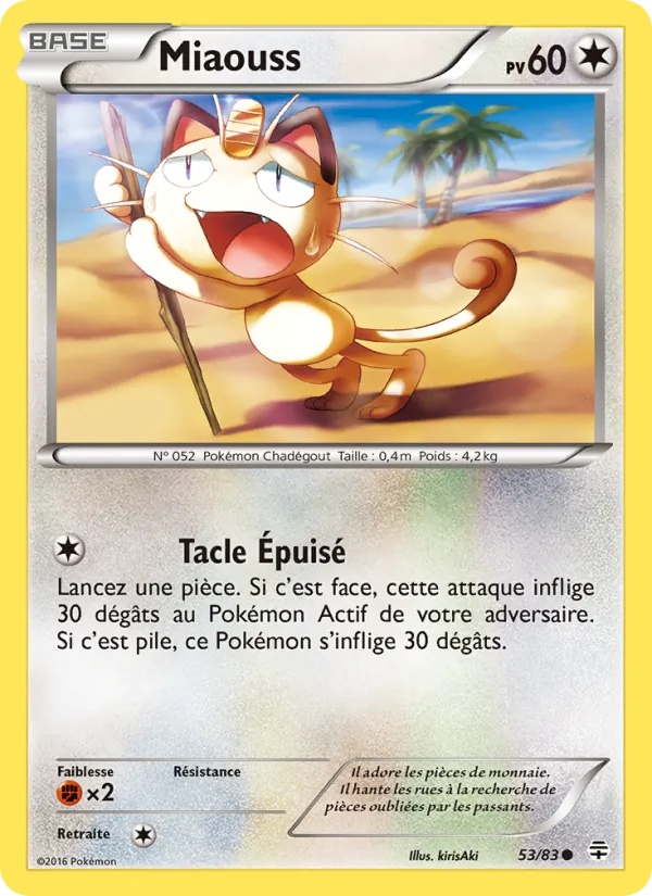 Miaouss 53/83 - Générations - Pokémon JCC