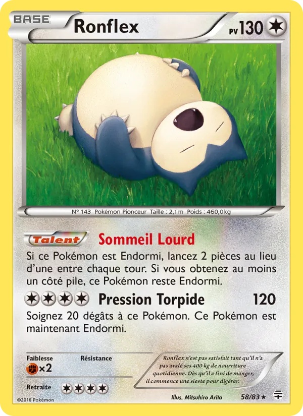 Ronflex 58/83 - Générations - Pokémon JCC