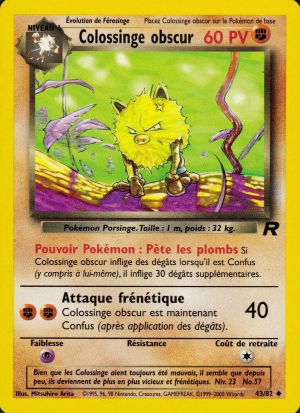 Colossinge obscur 43/82 - Team Rocket - Pokémon JCC