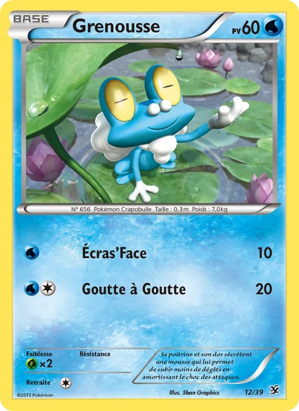 Grenousse 12/39 - Bienvenue à Kalos - Pokémon JCC