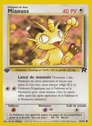 Miaouss 62/82 - Team Rocket - Pokémon JCC