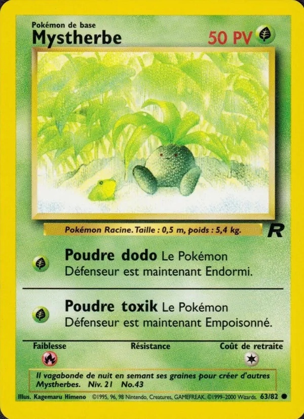 Mystherbe 63/82 - Team Rocket - Pokémon JCC
