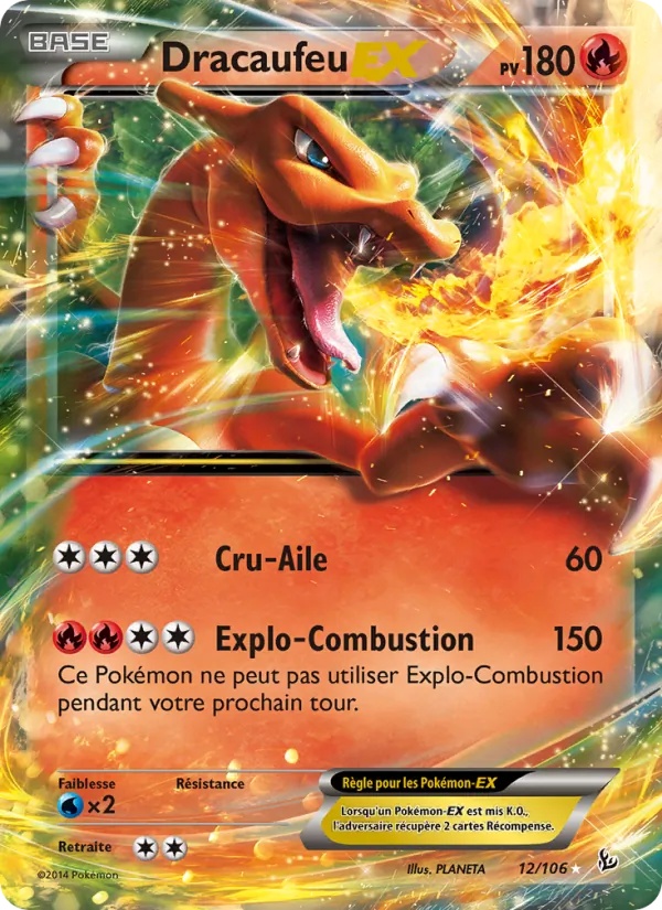 Dracaufeu EX 12/106 - Étincelles - Pokémon JCC