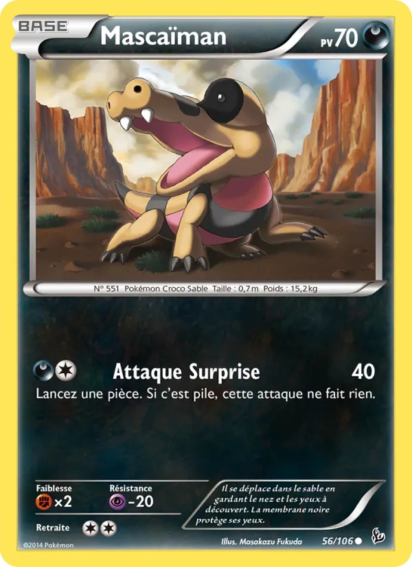 Mascaïman 56/106 - Étincelles - Pokémon JCC