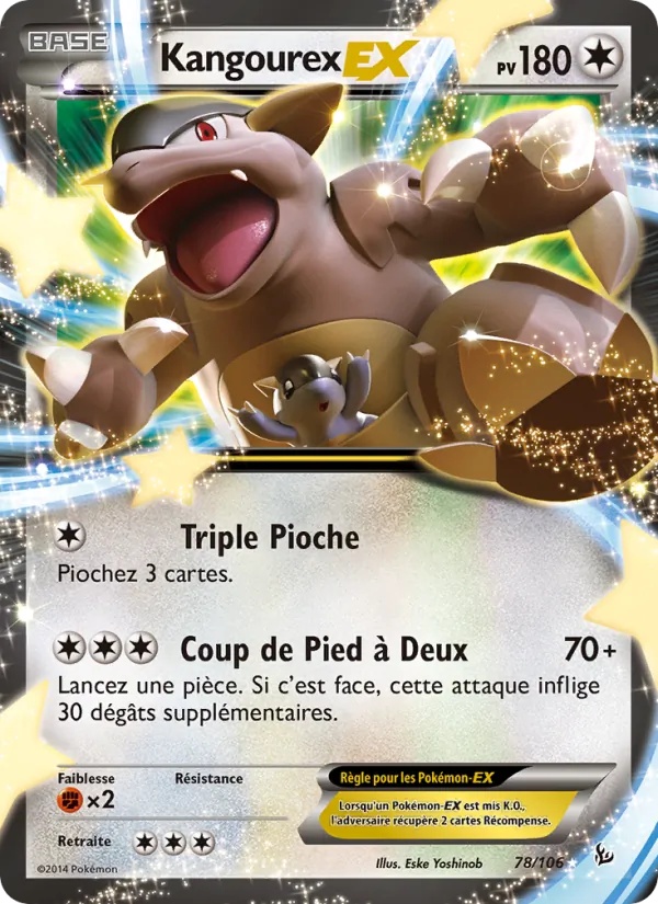 Kangourex EX 78/106 - Étincelles - Pokémon JCC