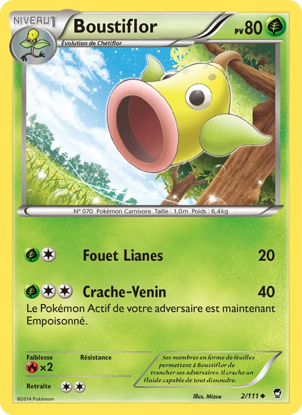 Boustiflor 2/111 - Poings Furieux - Pokémon JCC