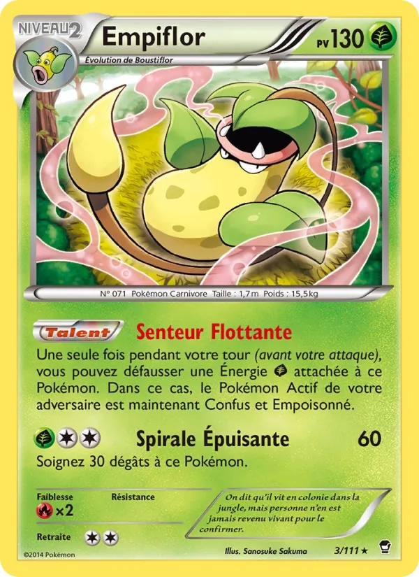 Empiflor 3/111 - Poings Furieux - Pokémon JCC