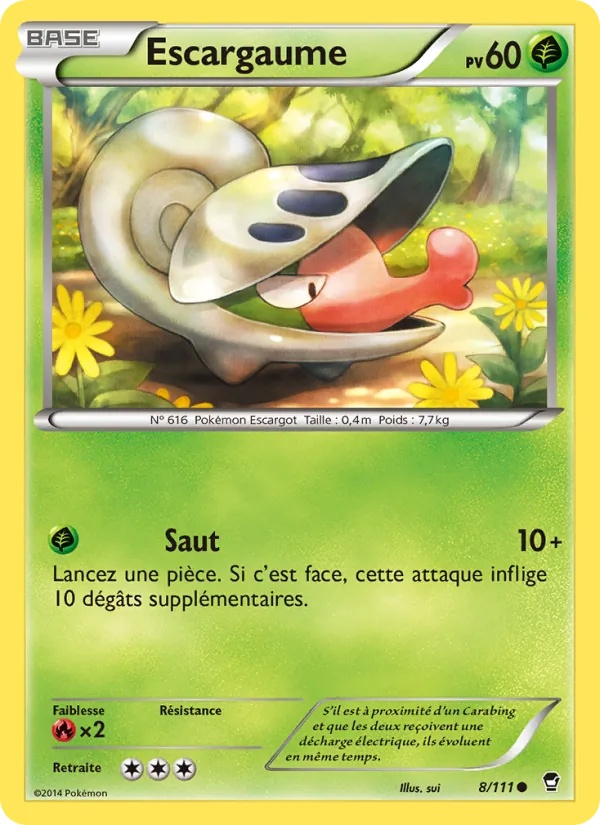 Escargaume 8/111 - Poings Furieux - Pokémon JCC