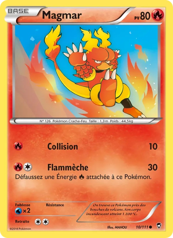 Magmar 10/111 - Poings Furieux - Pokémon JCC
