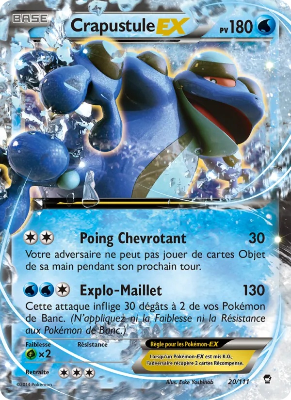 Crapustule EX 20/111 - Poings Furieux - Pokémon JCC