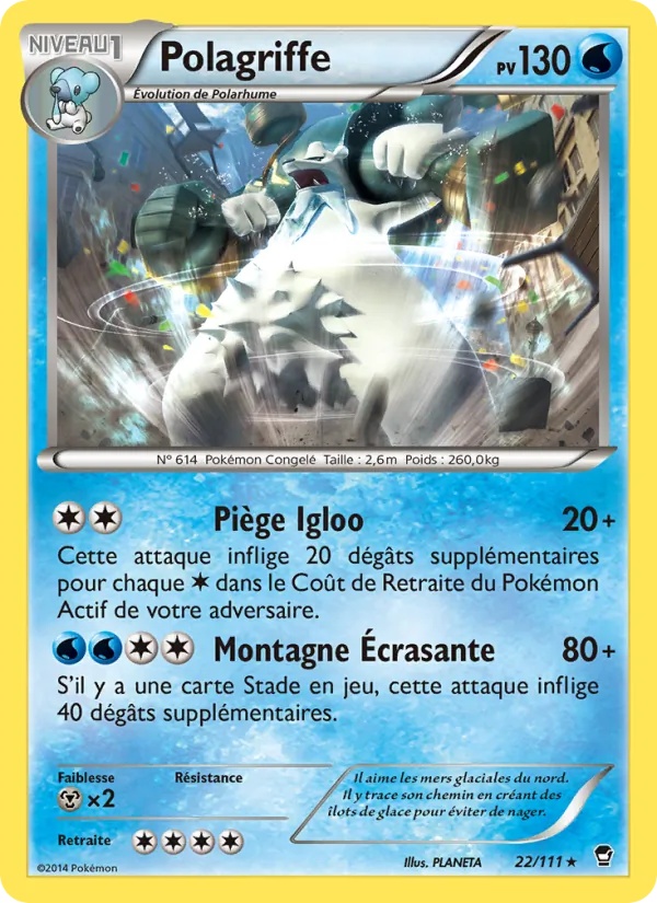 Polagriffe 22/111 - Poings Furieux - Pokémon JCC