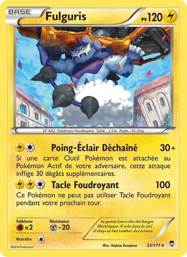 Fulguris 33/111 - Poings Furieux - Pokémon JCC