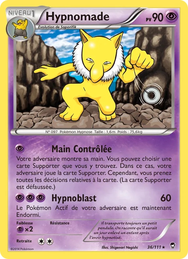 Hypnomade 36/111 - Poings Furieux - Pokémon JCC