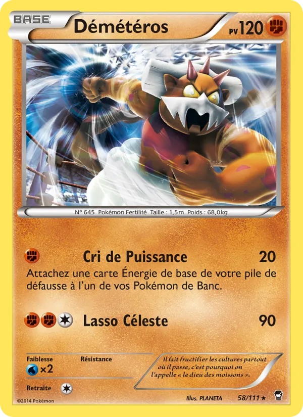 Démétéros 58/111 - Poings Furieux - Pokémon JCC