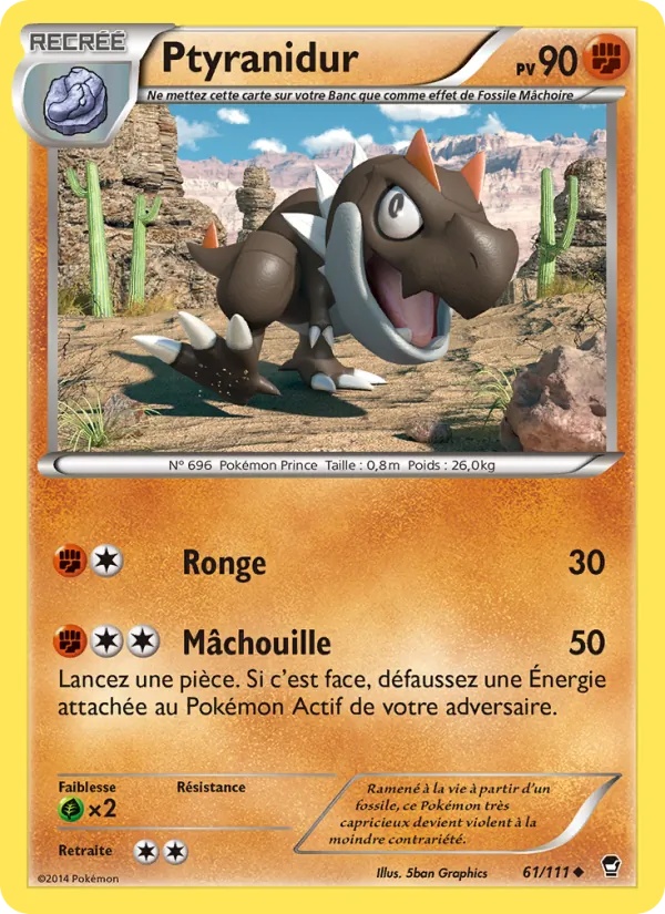 Ptyranidur 61/111 - Poings Furieux - Pokémon JCC