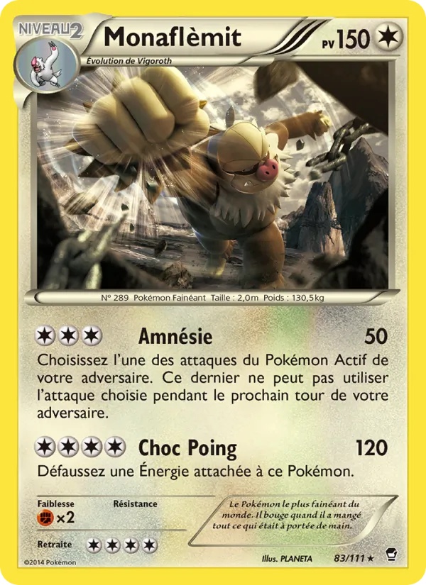 Monaflèmit 83/111 - Poings Furieux - Pokémon JCC