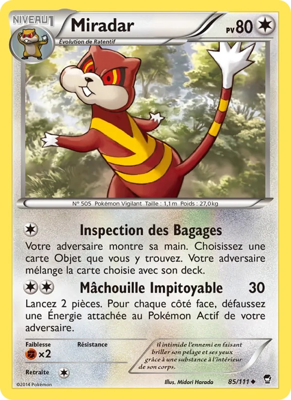 Miradar 85/111 - Poings Furieux - Pokémon JCC