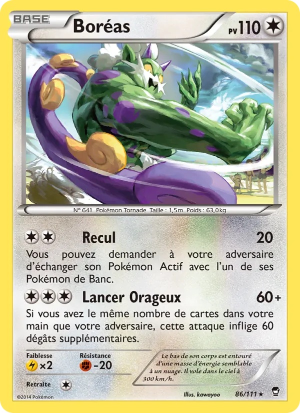 Boréas 86/111 - Poings Furieux - Pokémon JCC
