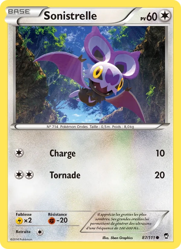 Sonistrelle 87/111 - Poings Furieux - Pokémon JCC