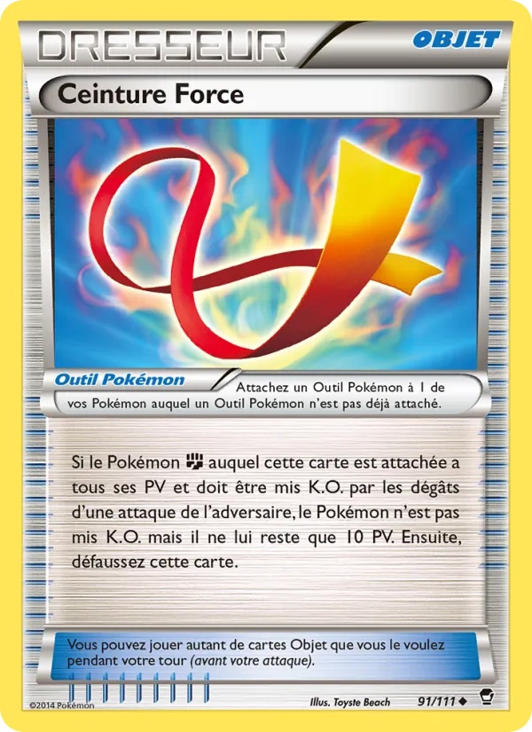 Ceinture Force 91/111 - Poings Furieux - Pokémon JCC
