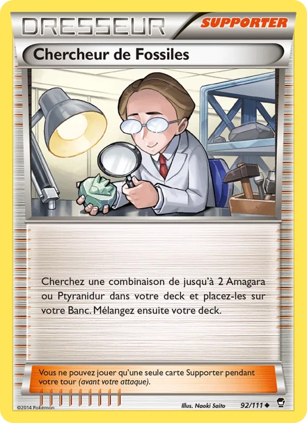 Chercheur de Fossiles 92/111 - Poings Furieux - Pokémon JCC