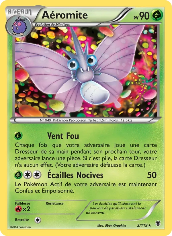 Aéromite 2/119 - Vigueur Spectrale - Pokémon JCC