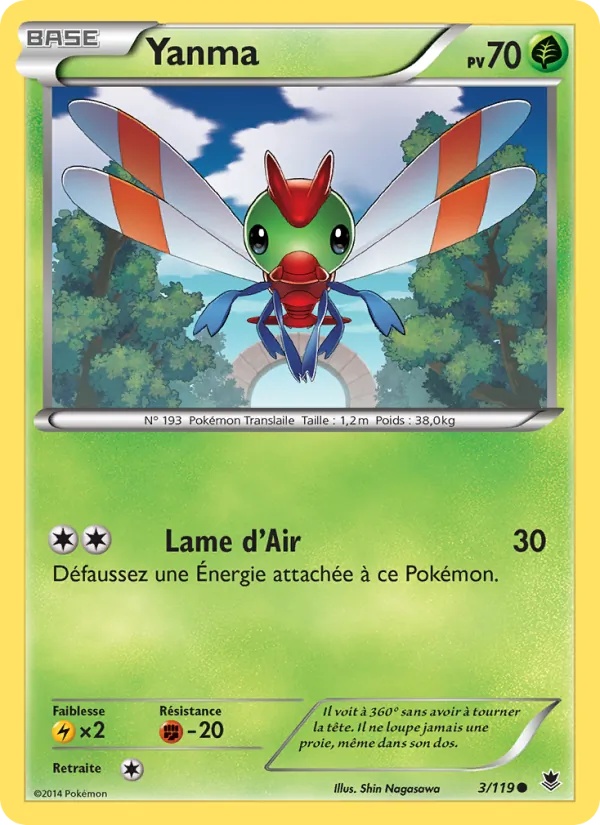 Yanma 3/119 - Vigueur Spectrale - Pokémon JCC