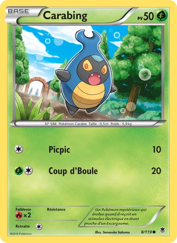 Carabing 8/119 - Vigueur Spectrale - Pokémon JCC