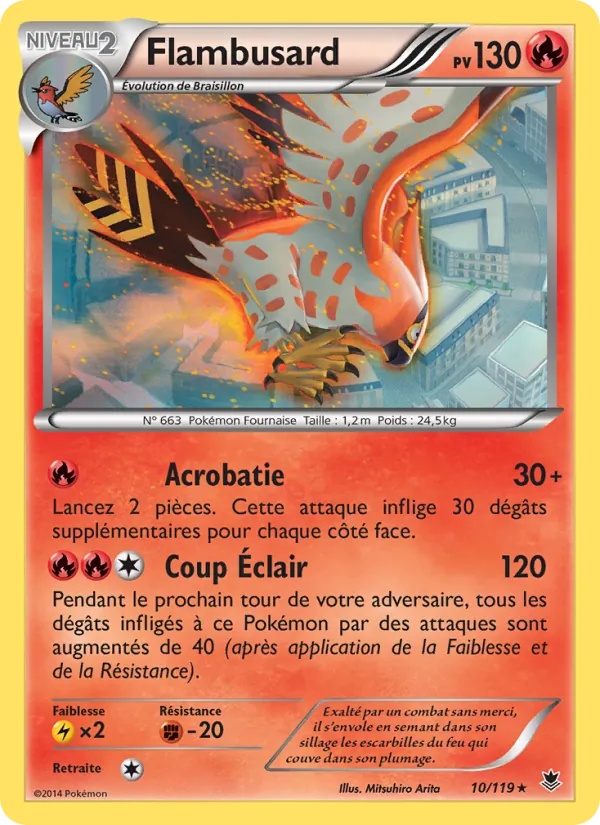 Flambusard 10/119 - Vigueur Spectrale - Pokémon JCC