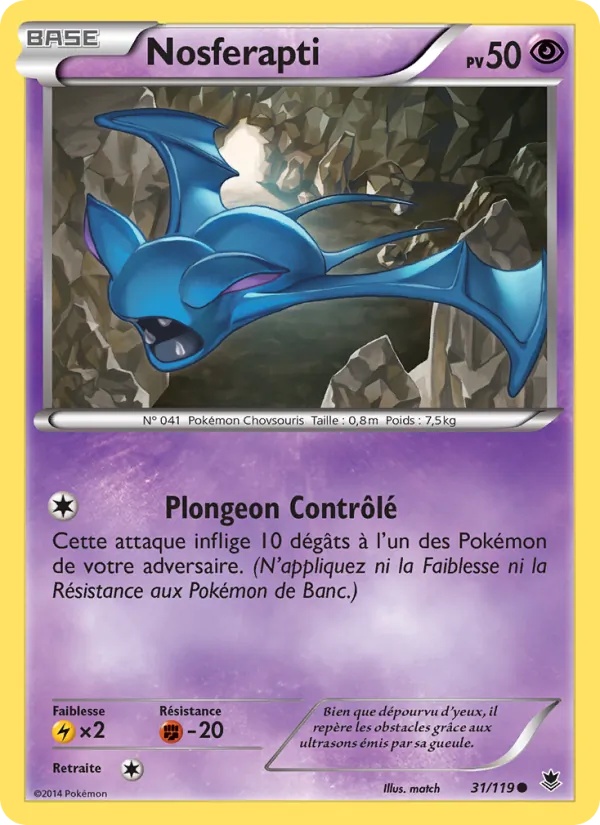Nosferapti 31/119 - Vigueur Spectrale - Pokémon JCC