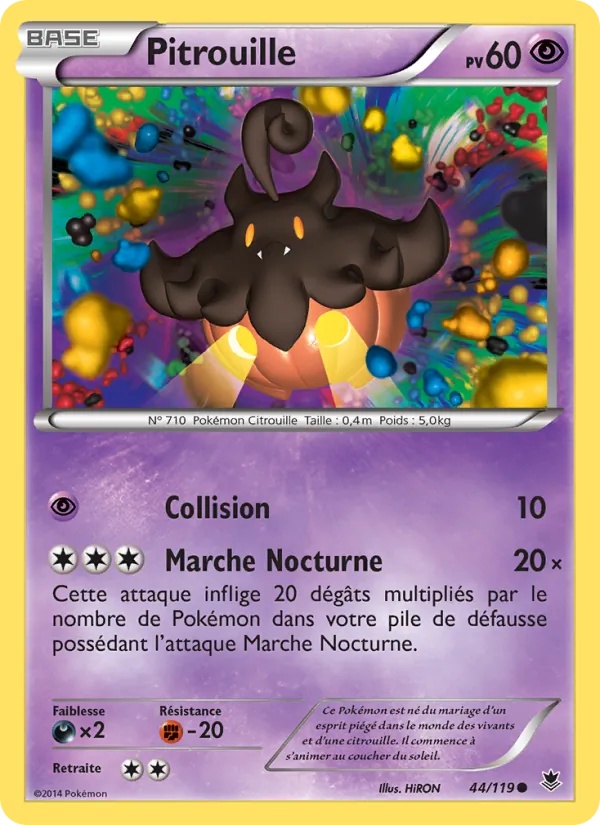 Pitrouille 44/119 - Vigueur Spectrale - Pokémon JCC